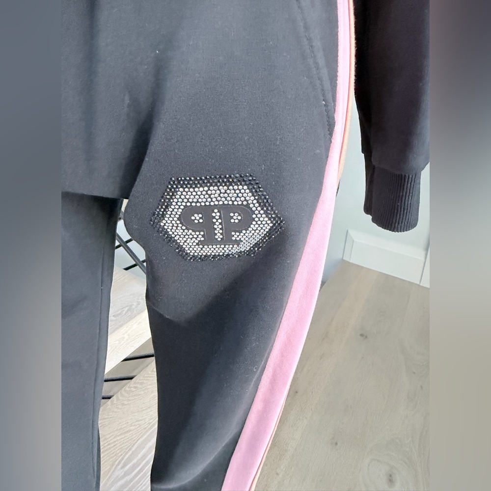 Philipp Plein Pink and Black Skull Tracksuit size S - Picture 6 of 7
